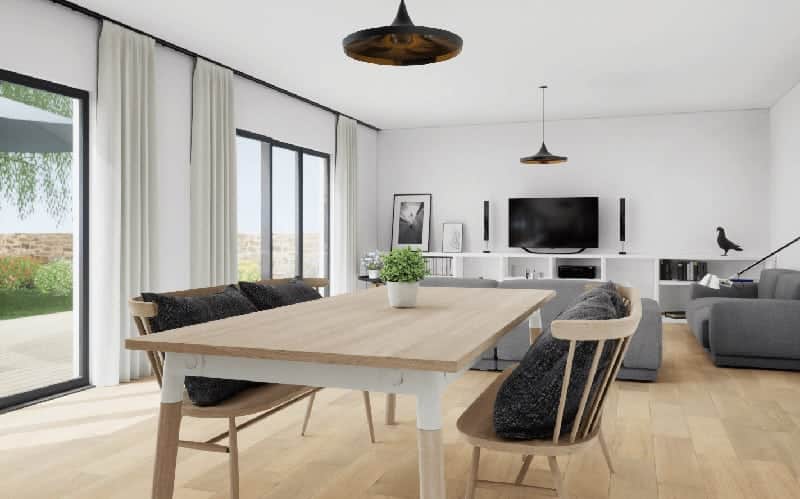 View of Dining Room within a Garden Room