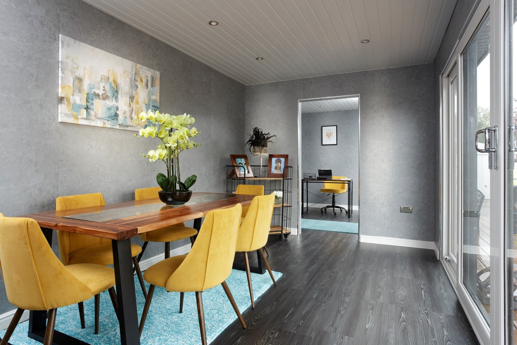 garden retreats room with luxury vinyl flooring